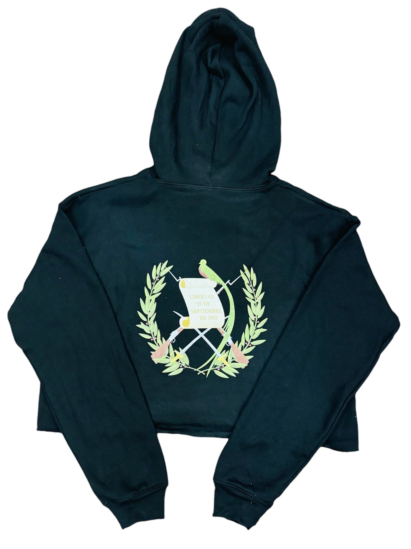 Cropped Fleece Hoodie
