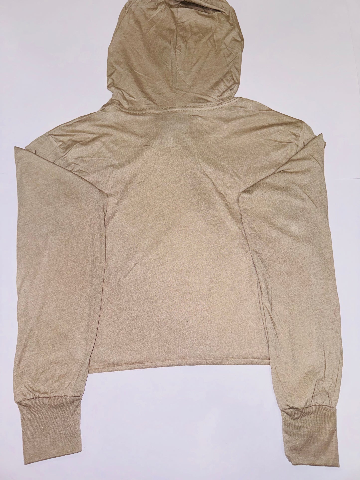 Triblend Cropped Long Sleeve Hoodie