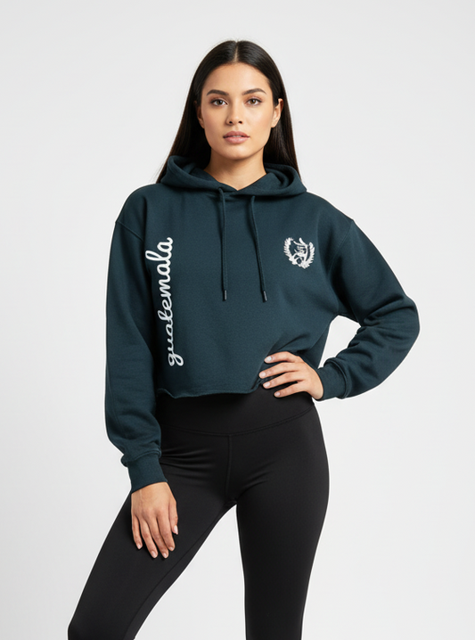 Cropped Fleece Hoodie